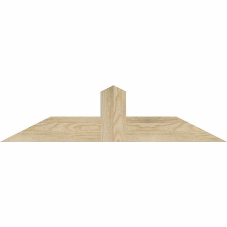 Ekena Millwork Portland Rough Sawn Timber Gable Bracket, Douglas Fir, 36"W x 9"H x 2"D x 4"F, 6/12 Pitch GBW036X09X0204POR00RDF